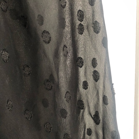LOFT Sheer Tiefront Polka Dot Blouse - Picture 7 of 9